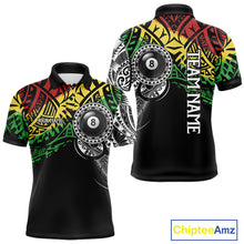 Load image into Gallery viewer, Custom tribal 8 ball pool jersey for men with bold billiard graphics and team style.