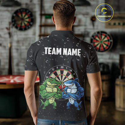 Personalized Funny Shark And Alligator Darts Shirt For Women Custom Darts Team Jersey, Darts Gifts TDM4900