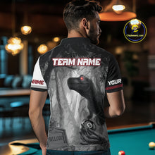Load image into Gallery viewer, Personalized 8 Ball Pool Sauropod Billiard Shirts For Men Custom Billiard Team Jerseys |Red TDM5606