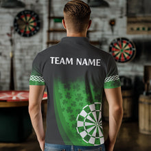 Load image into Gallery viewer, Patrick Shamrock Dart Shirt With Pocket Option For Men Custom Dart Jersey TDM3517