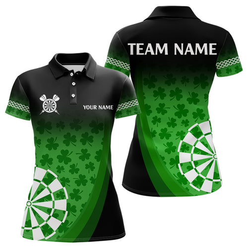 Patrick Shamrock Dart Shirt With Pocket Option For Women Custom Dart Jersey TDM3517