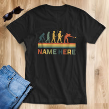 Load image into Gallery viewer, Billiard Retro Evolution Pool Shirts, Funny Billiard T-Shirts Custom Gifts For Pool Player TDM3939