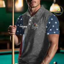 Load image into Gallery viewer, Grunge American Flag Patriotic Billiard Shirts For Men Custom 3D Billiard Balls Pool Team Jerseys TDM5616