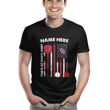 Load image into Gallery viewer, This Is My Darts Shirts Custom Grunge American Flag Darts T-Shirts, Gifts For Dart Player TDM3948
