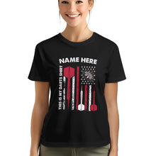 Load image into Gallery viewer, This Is My Darts Shirts Custom Grunge American Flag Darts T-Shirts, Gifts For Dart Player TDM3948