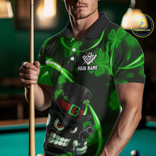 Load image into Gallery viewer, Personalized St Patrick Day 8 Ball Billiard Shirt For Men, Funny Shamrock Luckiest Billiard Jersey TDM5357