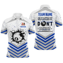 Load image into Gallery viewer, Personalized Multi-Color Stroke It Don't Poke It 8 Ball Pool Shirts Custom Funny Billiard Team Jersey TDM1577