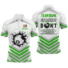 Load image into Gallery viewer, Personalized Multi-Color Stroke It Don't Poke It 8 Ball Pool Shirts Custom Funny Billiard Team Jersey TDM1577
