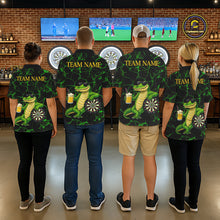 Load image into Gallery viewer, Black And Green Funny Alligator Darts Shirt For Men Custom Lightning Darts Team Jersey Outfit TDM5873