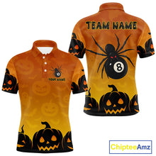 Load image into Gallery viewer, Personalized Funny Spider 8 Ball Pool Billiard Shirt For Men Custom Halloween Billiard Team Jersey TDM4511
