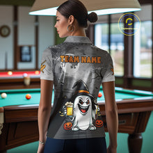 Load image into Gallery viewer, Funny Ghostly Beer Halloween Billiard Shirt For Women Custom Halloween Gifts For Pool Player TDM4947