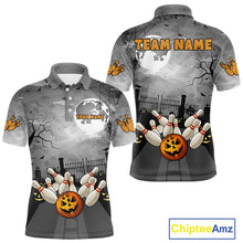 Load image into Gallery viewer, Funny Bowling Halloween Shirt For Men Custom Halloween Bowling Jersey Team Polo &amp; 1/4 Zip TDM4949