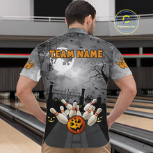 Load image into Gallery viewer, Funny Bowling Halloween Shirt For Men Custom Halloween Bowling Jersey Team Polo &amp; 1/4 Zip TDM4949