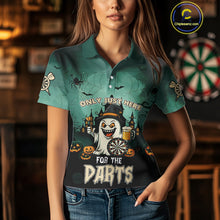Load image into Gallery viewer, Only Just Here For The Darts Custom Halloween Darts Shirt For Women, Funny Ghostly Darts Team Jersey TDM4951