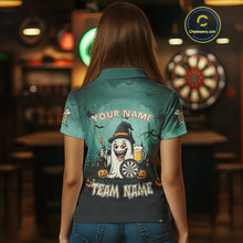 Load image into Gallery viewer, Only Just Here For The Darts Custom Halloween Darts Shirt For Women, Funny Ghostly Darts Team Jersey TDM4951