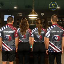 Load image into Gallery viewer, Patrioitc 8 Ball Pool Men Billiard Polo &amp; 1/4-Zip Shirt Personalized Billiard Team Jersey NYN2376
