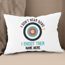 Load image into Gallery viewer, Personalized Archery Throw Pillows, Funny Saying Archery Pillows Gifts TDM0888