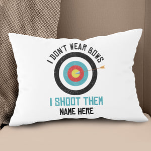 Personalized Archery Throw Pillows, Funny Saying Archery Pillows Gifts TDM0888