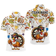 Load image into Gallery viewer, Funny Turkey Chicken Custom Men Dart Shirts, Thanksgiving Dart Shirts Team Uniform Dart Jerseys TDM2703