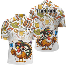 Load image into Gallery viewer, Funny Turkey Chicken Custom Men Dart Shirts, Thanksgiving Dart Shirts Team Uniform Dart Jerseys TDM2703