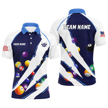 Load image into Gallery viewer, Personalized Billiard Balls Sport Jerseys For Men, Billiard Team Shirts, Pool Jerseys Uniform |Blue TDM2711