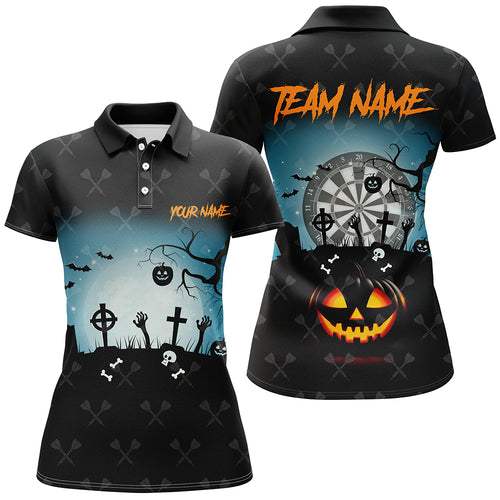 Funny Halloween Darts Shirts For Women Custom Halloween Shirts Gift For Darts Lover, Darts Apparel TDM2480