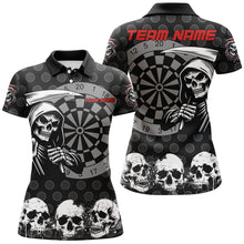 Load image into Gallery viewer, Personalized Skull Darts Shirts For Women Custom Grunge Skull Darts Team Jerseys TDM2482
