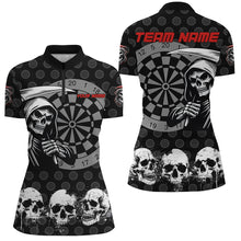Load image into Gallery viewer, Personalized Skull Darts Shirts For Women Custom Grunge Skull Darts Team Jerseys TDM2482