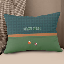 Load image into Gallery viewer, Personalized Billiard Pool Game Pillow, Billiard Room Decorative Pillow TDM0909