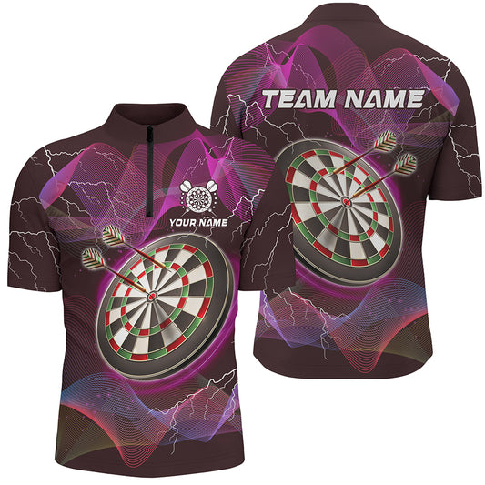 Personalized Pink Dartboard 3D Printed Custom Men Darts Shirts, Darts Jerseys For Team Player TDM2049