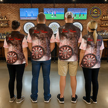 Load image into Gallery viewer, Red Black Smoke Dart Shirt With Pocket Option For Men Custom Dart Jerseys TDM5763