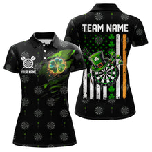 Load image into Gallery viewer, Irish American Flag Saint Patrick Day Dart Shirts For Women Custom Luckiest Shamrock Dart Jerseys TDM3606