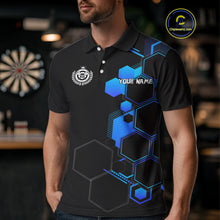 Load image into Gallery viewer, Orange Sport Style Dart Arrows Dart Polo &amp; 1/4 Zip Shirts For Men, Dart Jerseys NYN0059