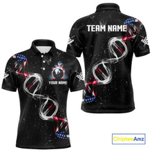 Load image into Gallery viewer, Customized American Flag Smoke DNA 8 Ball Pool Jersey For Men, Patriotic Billiard Team Shirts TDM4625
