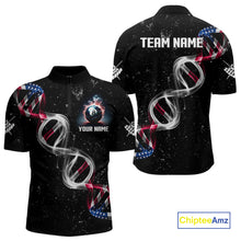 Load image into Gallery viewer, Customized American Flag Smoke DNA 8 Ball Pool Jersey For Men, Patriotic Billiard Team Shirts TDM4625