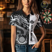Load image into Gallery viewer, Custom Dragon Dart Shirts For Women, Personalized 3D Dart League Uniform Best Dart Jerseys |White TDM4239