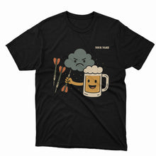 Load image into Gallery viewer, Weekend Forecast Darts With A Chance Of Drinking Funny T-Shirts Custom Darts Player Shirt Gifts TDM3925