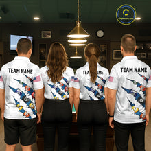 Load image into Gallery viewer, Personalized Scratch 8 Ball Billiard Shirt For Women Custom Pool Jersey, Billiard Team Shirt |Blue TDM5870
