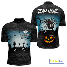 Load image into Gallery viewer, Personalized Funny Halloween Billiard Shirt For Men Custom Spider 8 Ball Pool Team Jerseys TDM4507