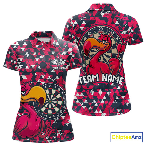 Funny Geometric Grunge Flamingo Dart Shirts For Women Custom Darts Jerseys Outfits, Darts Gifts TDM3963