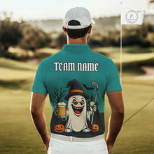 Load image into Gallery viewer, Funny Ghostly Beer Halloween Golf Polo Shirt For Men Custom Halloween Ladies Golf Outfit TDM4944