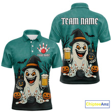 Load image into Gallery viewer, Funny Ghostly Beer Bowling Halloween Shirt For Men Custom Bowling Team Jersey Outfit TDM4945