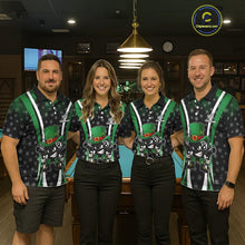 Load image into Gallery viewer, Custom St Patrick Day 8 Ball Pool Billiard Shirt For Men, Luckiest Shamrock Billiard Team Jersey TDM5698