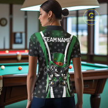 Load image into Gallery viewer, Custom St Patrick Day 8 Ball Pool Billiard Shirt For Women, Luckiest Shamrock Billiard Team Jersey TDM5698