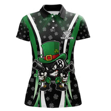 Load image into Gallery viewer, Custom St Patrick Day 8 Ball Pool Billiard Shirt For Women, Luckiest Shamrock Billiard Team Jersey TDM5698