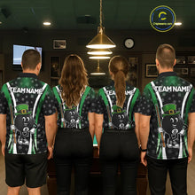 Load image into Gallery viewer, Funny 8 Ball Pool St Patrick Day Billiard Shirt For Men Custom Lucky Billiard Team Jersey TDM5699