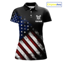 Load image into Gallery viewer, Patriotic American Flag Eagle Darts Shirt For Women Custom Darts Jersey Team Polo &amp; 1/4 Zip TDM5759