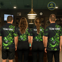 Load image into Gallery viewer, Green Luckiest Shamrock 8 Ball Billiard Shirt For Women Custom St Patrick Day Pool Team Jersey TDM5778