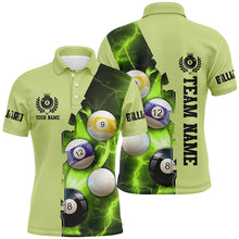 Load image into Gallery viewer, Custom Multicolor Billiard Balls Thunder Lightning Billiard Shirts For Player, Best Billiard Jerseys TDM1671
