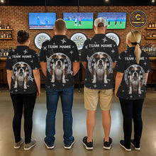 Load image into Gallery viewer, Personalized Funny Bulldog Darts Shirt For Men Custom Star Pattern Dart Jersey Team Polo &amp; 1/4 Zip TDM5555